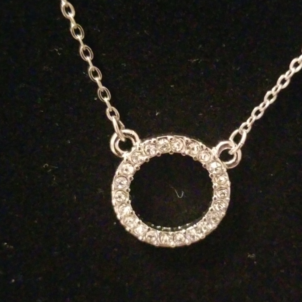 Circle diamond necklace - Picture 1 of 4